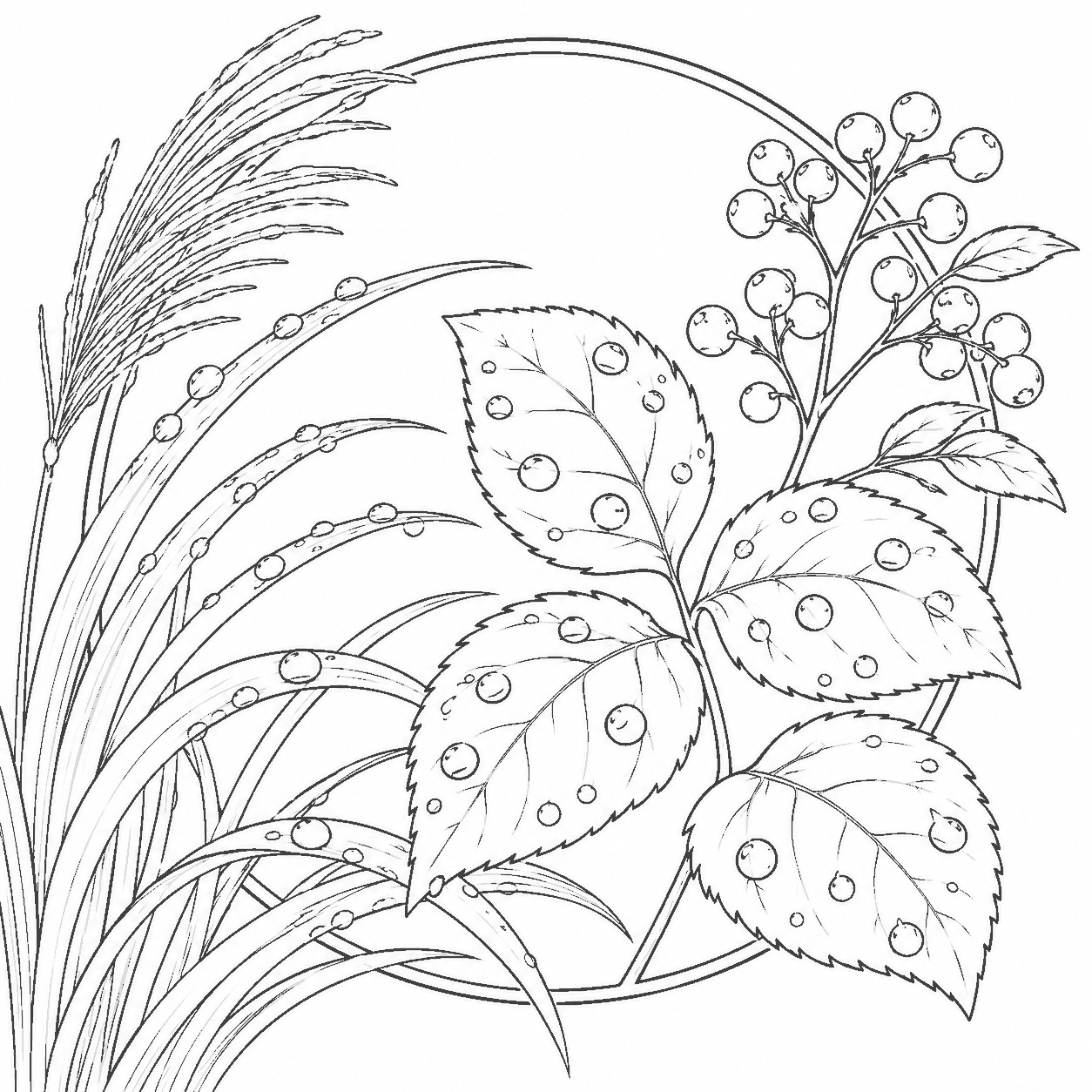 白露2 塗り絵