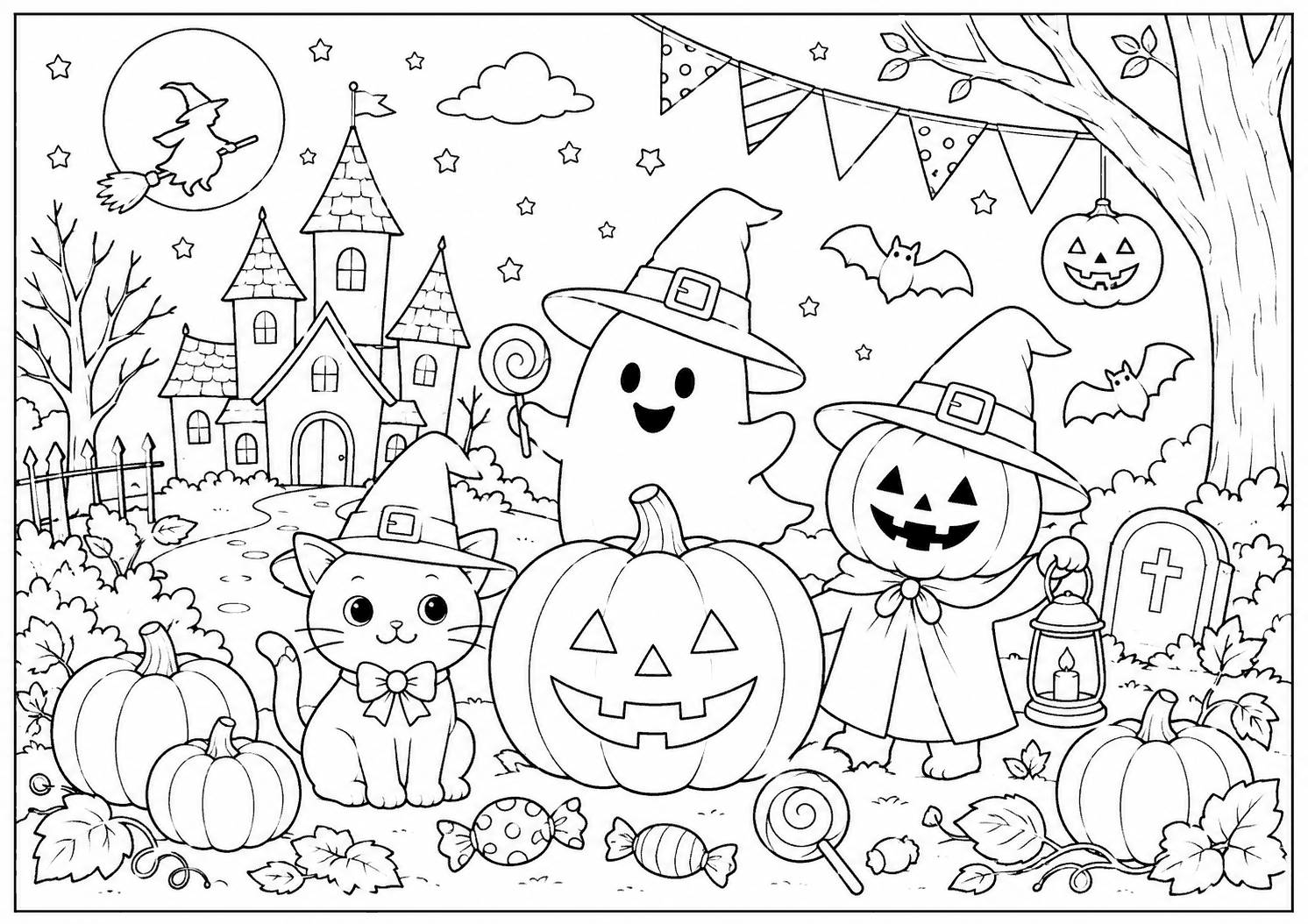 ハロウィン その2 塗り絵
