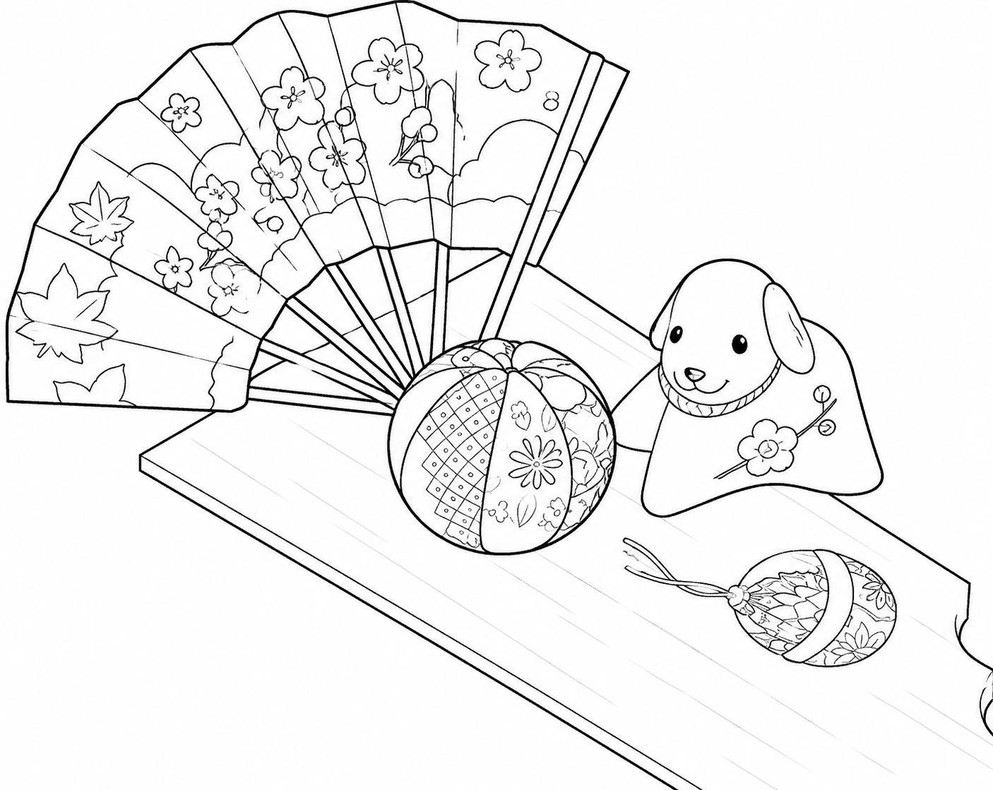祝 塗り絵