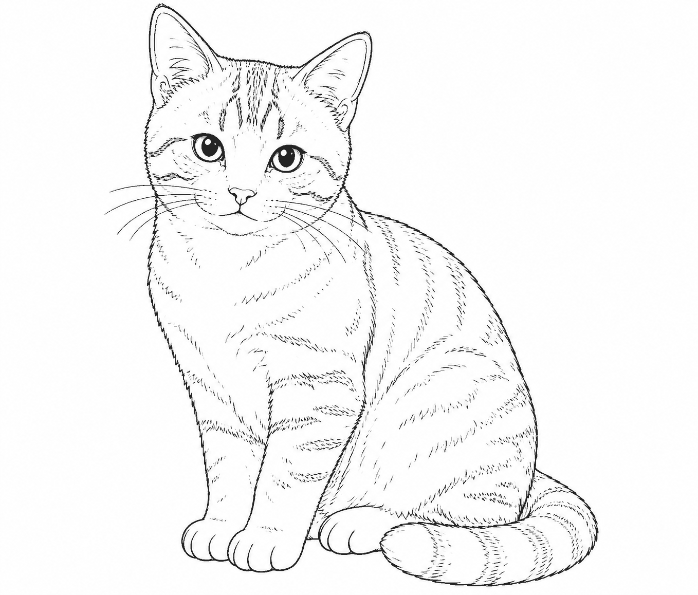 猫 塗り絵